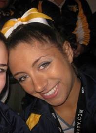 Here I am at my most tan, covered in bronzer at a national competition.